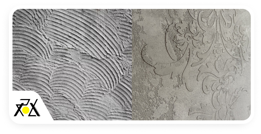 بافت طرح دار و شابلونی میکروسمنت